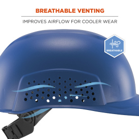 Ergodyne Skullerz 8951 Vented Hard Shell Bump Cap - Blue