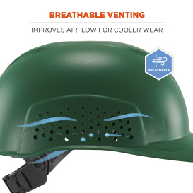 Ergodyne Skullerz 8951 Vented Hard Shell Bump Cap - Green
