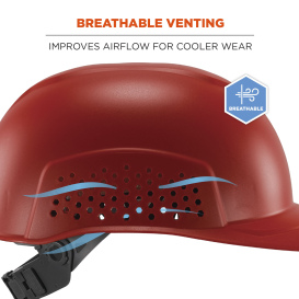 Ergodyne Skullerz 8951 Vented Hard Shell Bump Cap - Red