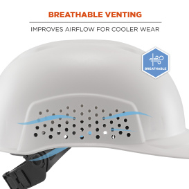 Ergodyne Skullerz 8951 Vented Hard Shell Bump Cap - White