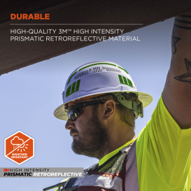 Ergodyne Skullerz 8961 Reflective Hard Hat and Safety Helmet Sticker Kit - Green