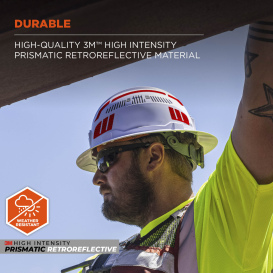 Ergodyne Skullerz 8961 Reflective Hard Hat and Safety Helmet Sticker Kit - Red
