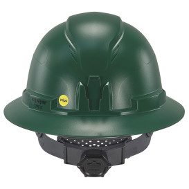 Ergodyne Skullerz 8963 Type II Class E Full Brim Safety Helmet with Mips - Ratchet Suspension - Green