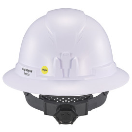 Ergodyne Skullerz 8963 Type II Class E Full Brim Safety Helmet with Mips - Ratchet Suspension - White