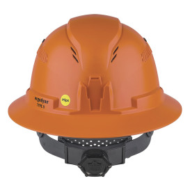 Ergodyne Skullerz 8964 Type II Class C Full Brim Safety Helmet with Mips - Ratchet Suspension - Orange