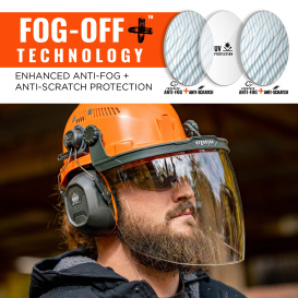 Ergodyne Skullerz 8994 Hard Hat Face Shield with Adapter for Cap Style - Clear