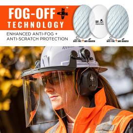 Ergodyne Skullerz 8995 Hard Hat Face Shield with Adapter for Full Brim - Clear