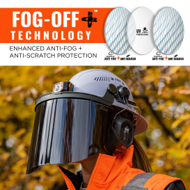 Ergodyne Skullerz 8998 Face Shield Replacement for Full Brim Hard Hat - Smoke