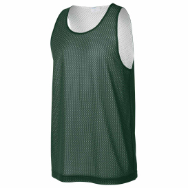 Sport-Tek ST5000 PosiCharge Reversible Mesh Tank - Forest Green/White