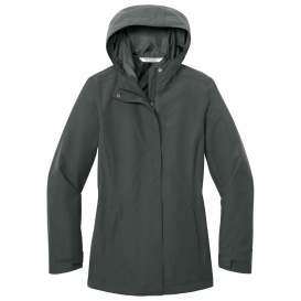 Port Authority L714 Ladies C-FREE Rain Jacket - Grey Steel