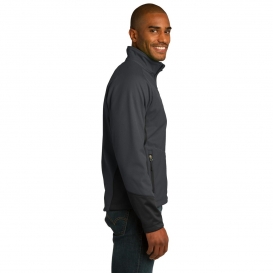 Port Authority J319 Vertical Soft Shell Jacket - Magnet Grey/Black