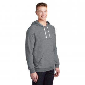 Jerzees 90M Snow Heather French Terry Raglan Hoodie - Charcoal