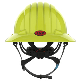 JSP Evolution 6262 Deluxe Full Brim Hard Hat - Wheel Ratchet Suspension - Hi-Vis Yellow
