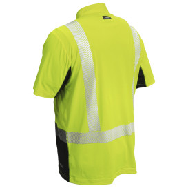 Kishigo 9222 Type R Class 2 Cool Touch Black Bottom Short Sleeve Polo