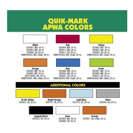 Krylon KWBC3506A Quik-Mark Inverted Marking Chalk - APWA Green