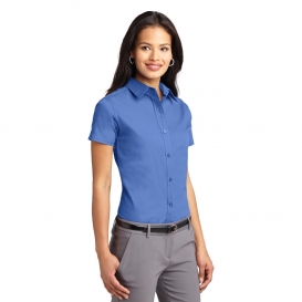 Port Authority L508 Ladies Short Sleeve Easy Care Shirt - Ultramarine ...