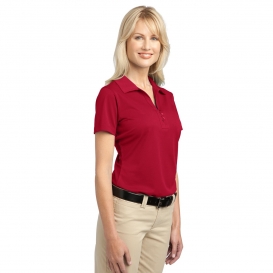 Port Authority L527 Ladies Tech Pique Polo - Rich Red