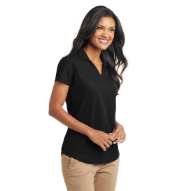 Port Authority L572 Ladies Dry Zone Grid Polo - Black | Full Source