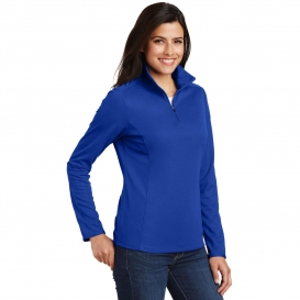 Port Authority L806 Ladies Pinpoint Mesh 1/2-Zip Pullover - True Royal
