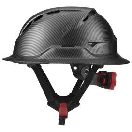 LIFT Safety HRXF-25CKC2 RADIX Full Brim Vented Safety Helmet w/Twiceme - Ratchet Suspension - Carbon Fiber