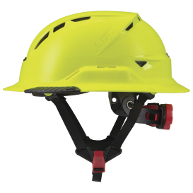 LIFT Safety HRXF-25HVC2 RADIX Full Brim Vented Safety Helmet w/Twiceme - Ratchet Suspension - Hi-Viz Yellow