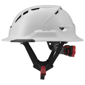 LIFT Safety HRXF-25WC2 RADIX Full Brim Vented Safety Helmet w/Twiceme - Ratchet Suspension - White