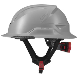 LIFT Safety HRXF-25YE2 RADIX Full Brim Safety Helmet w/Twiceme - Ratchet Suspension - Grey