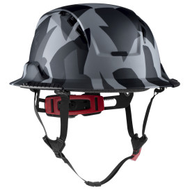 LIFT Safety HRXF-26UCC2 RADIX Full Brim Vented Safety Helmet w/Twiceme - Ratchet Suspension - Black Geo Camo