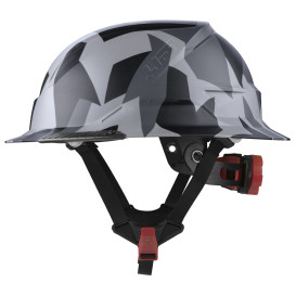 LIFT Safety HRXF-26UCE2 RADIX Full Brim Safety Helmet w/Twiceme - Ratchet Suspension - Black Geo Camo