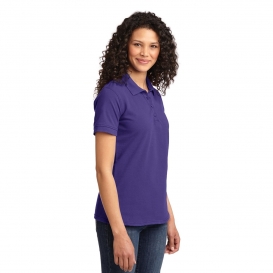 Port & Company LKP155 Ladies Core Blend Pique Polo - Purple