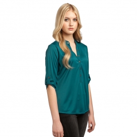 OGIO LOG111 Crush Henley - Torque Teal