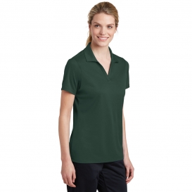Sport-Tek LST640 Ladies PosiCharge RacerMesh Polo - Dark Forest Green
