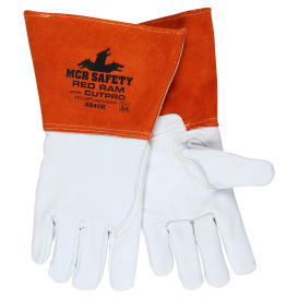 MCR Safety 4840K Red Ram Grain Goatskin Leather Weldering Gloves ...