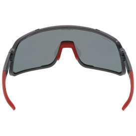 MCR Safety HK43RBZP St. Jude HK4 Safety Glasses - Gunmetal Frame - Red Diamond Mirror Lens
