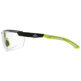 MCR Safety KD7R10 Klondike KD7R Safety Glasses - Yellow/Lime Temples - Clear Lens