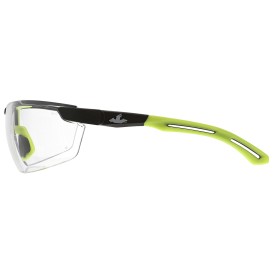 MCR Safety KD7R10AF Klondike KD7R Safety Glasses - Yellow/Lime Temples - Clear Anti-Fog Lens