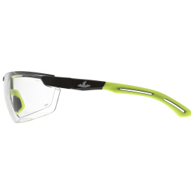 MCR Safety KD7R10PF420 Klondike KD7R Safety Glasses - Yellow/Lime Temples - Clear MAX6 Anti-Fog Lens