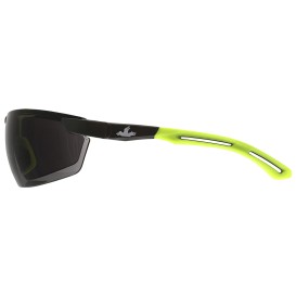 MCR Safety KD7R12 Klondike KD7R Safety Glasses - Yellow/Lime Temples - Smoke/Gray Lens