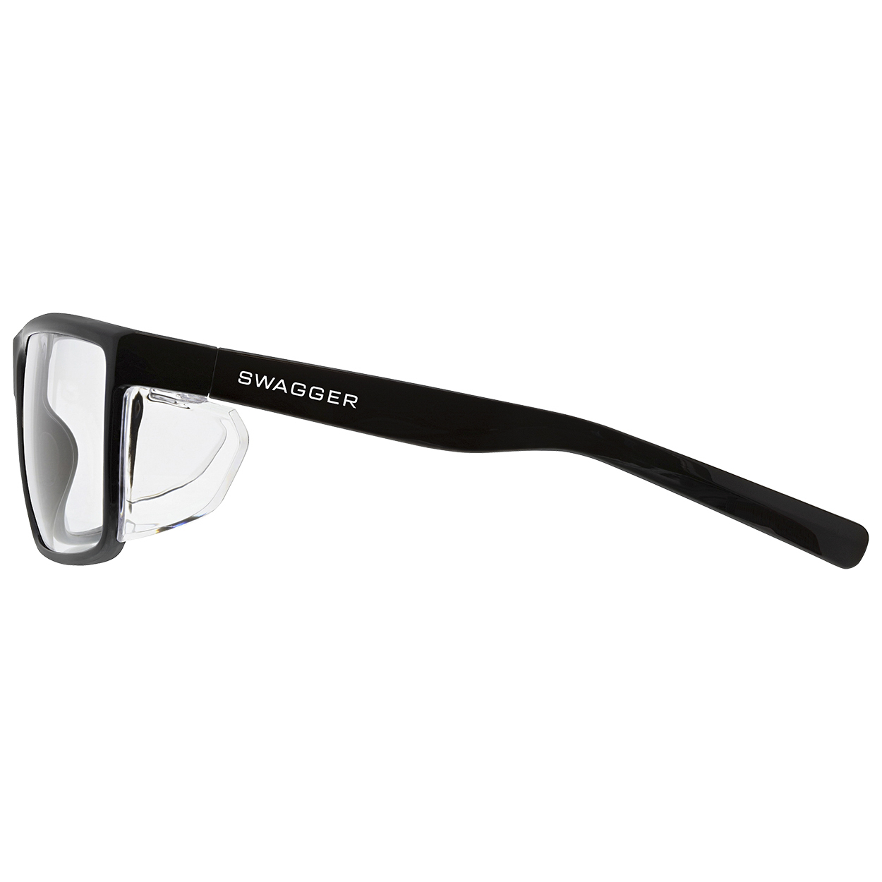 MCR Safety SR2L10AF Swagger SR2L Safety Glasses - Black Frame -  Clear UV-AF Mirror Lens