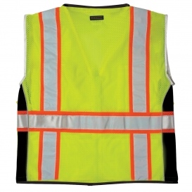 Kishigo 1513 Black Series Heavy Duty Safety Vest - Yellow/Lime