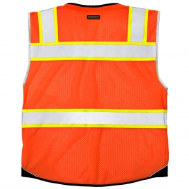 Kishigo 1516 Black Series Black Bottom Safety Vest - Orange
