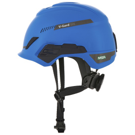 MSA 10194785 V-Gard H1 Trivent Safety Helmet - Fas-Trac Suspension - Blue