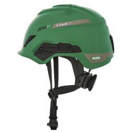 MSA 10194786 V-Gard H1 Trivent Safety Helmet - Fas-Trac Suspension - Green