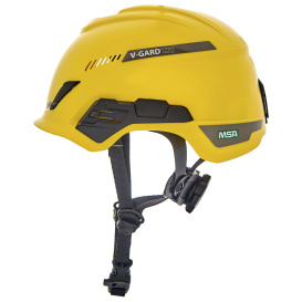 MSA 10194787 V-Gard H1 Trivent Safety Helmet - Fas-Trac Suspension - Yellow