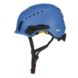 MSA 10242816 V-Gard H2 Vented Safety Helmet with Mips - Ratchet Suspension - Blue