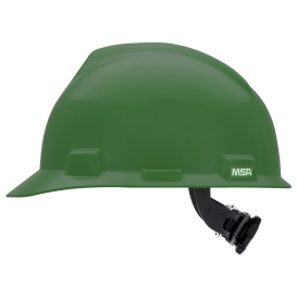MSA 475362 V-Gard Cap Style Hard Hat - Fas-Trac III Suspension - Green