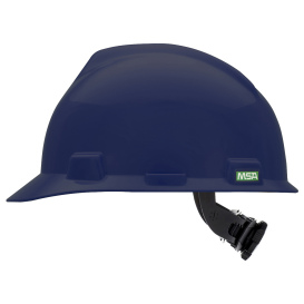 MSA 802972 V-Gard Cap Style Hard Hat - Fas-Trac III Suspension - Dark Blue
