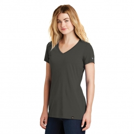New Era LNEA101 Ladies Heritage Blend V-Neck Tee - Graphite