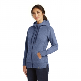 New Era LNEA502 Ladies French Terry Full-Zip Hoodie - Dark Royal Twist