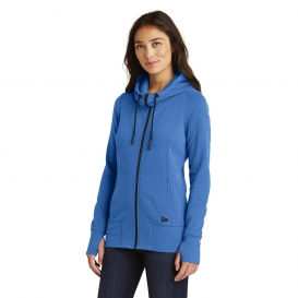 New Era LNEA511 Ladies Tri-Blend Fleece Full-Zip Hoodie - Royal Heather